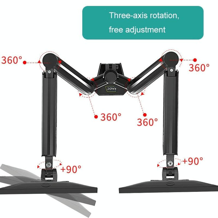 Computer Monitor Desktop Double Screen Air Pressure Lifting