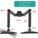 Computer Monitor Desktop Double Screen Air Pressure Lifting