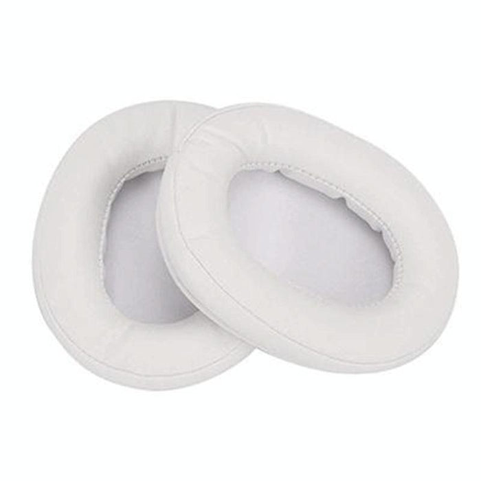 2 Pcs Headset Sponge Earmuffs For Sony Mdr-7506 / V6 / 900St - White Stitching