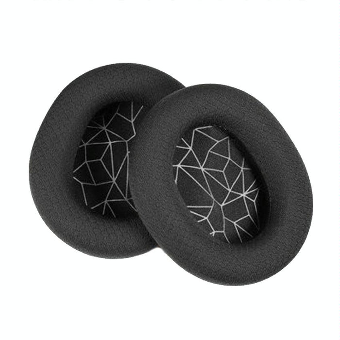 2 Pcs Headset Sponge Earmuffs For Sony Mdr-7506 / V6 / 900St - Black White Net