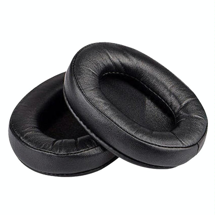 2 Pcs Headset Sponge Earmuffs For Sony Mdr-7506 / V6 / 900St - Black Lambskin