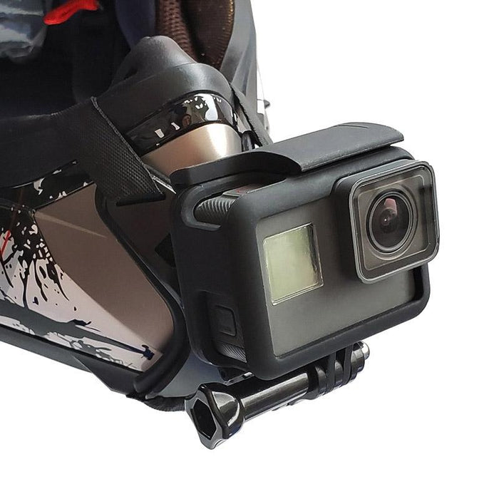 Tuyu Motorcycle Helmet Chin Action Camera And Mobile Phone