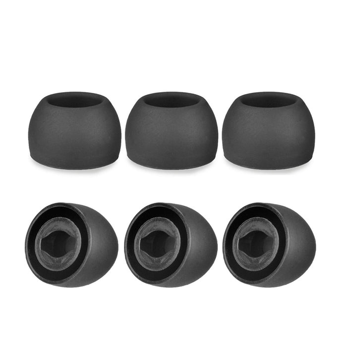 6 Pcs Silicone Earplugs For Tws Samsung Galaxy Buds Pro Large Black