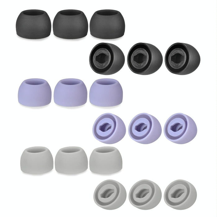 6 Pcs Silicone Earplugs For Tws Samsung Galaxy Buds Pro Large Black