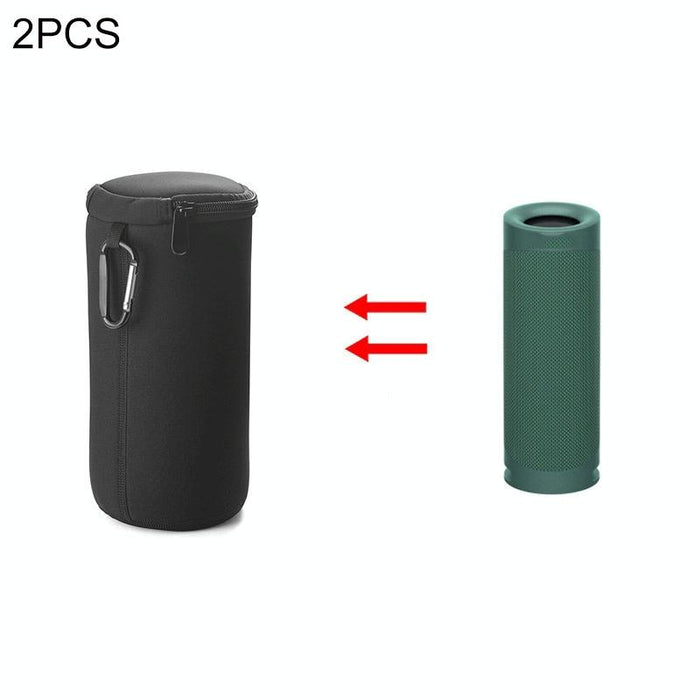 2 Pcs Wireless Bluetooth Speaker Portable Waterproof Case For Sony Srs-Xb23 Black