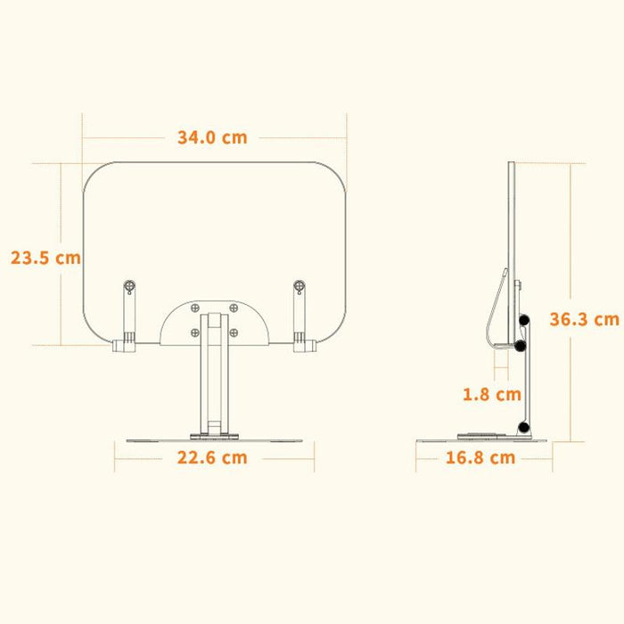 Reading Bookshelf Desktop 360-degree Rotation