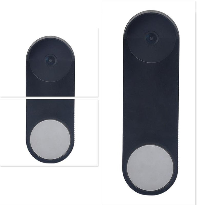 Doorbell Silicone Protective Cover For Google Nest Hellodoorbell Battery Version Black