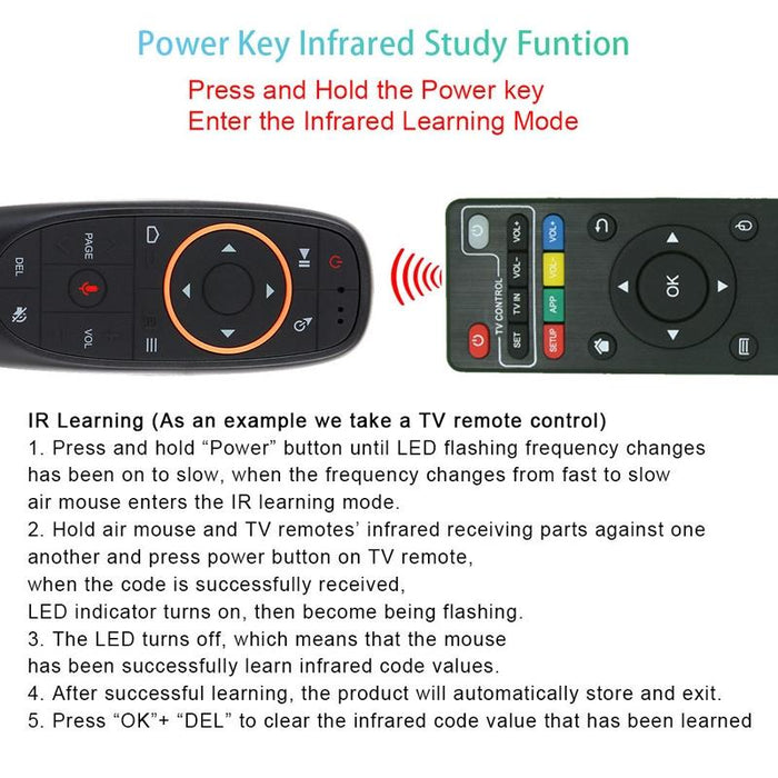 Smart Bluetooth Voice Remote With Learning Function - G10Bts