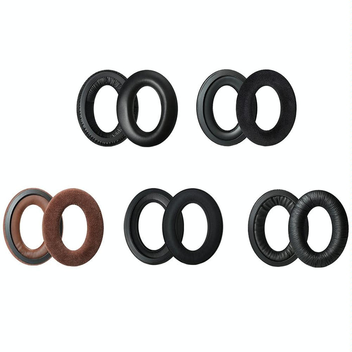 2 Pcs Headset Earmuffs Sponge Case For Sennheiser Pxc450/Pxc350/Pc350 - Brown Velvet