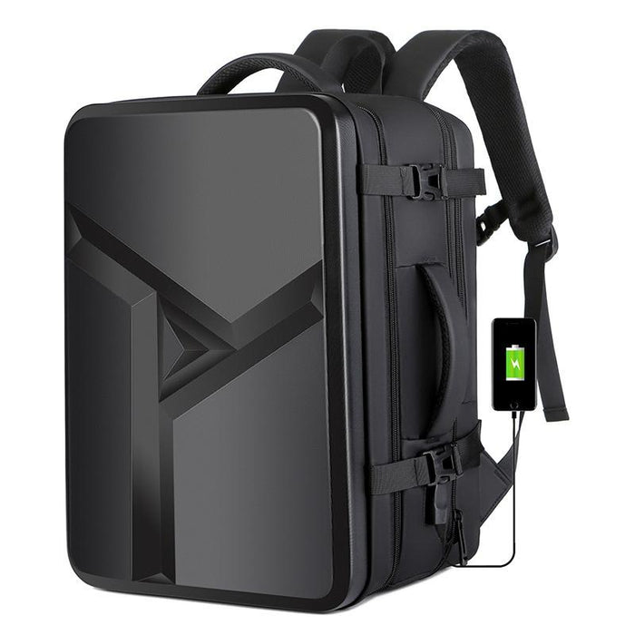 Waterproof Expandable Hard Shell Backpack with Usb Charging