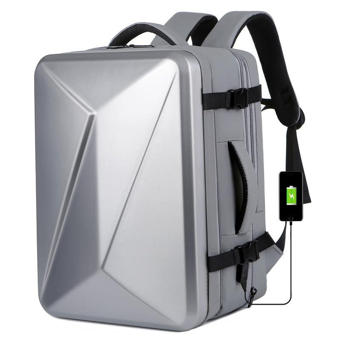 Waterproof Expandable Hard Shell Backpack with Usb Charging