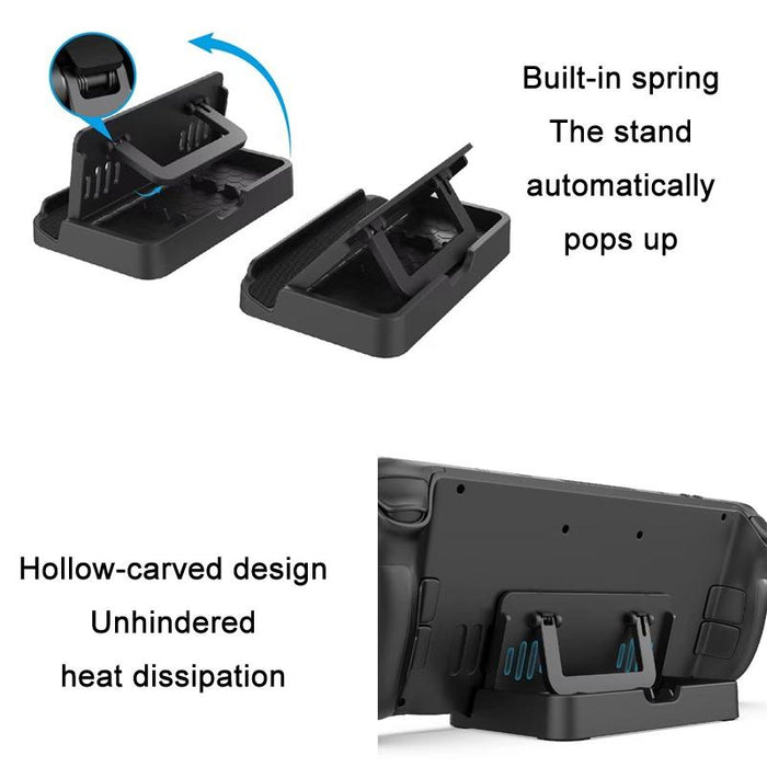 For Steam Deck Adjustable Folding Console Stand + Trackpad