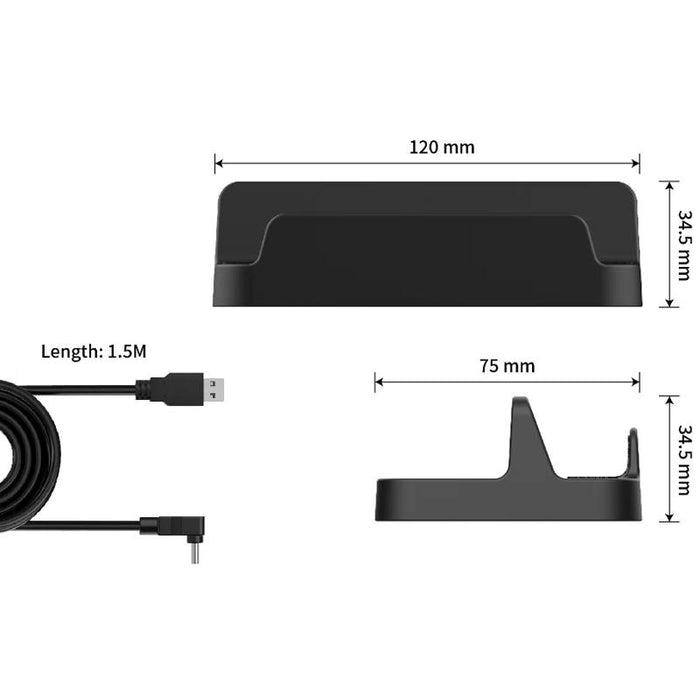 For Steam Deck Console Holder With Charging Cable(2 Pcs/set)