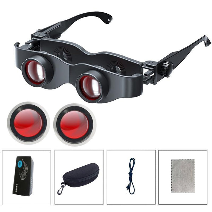 Adjustable Focus Fishing Binoculars with Red Polarised Lens