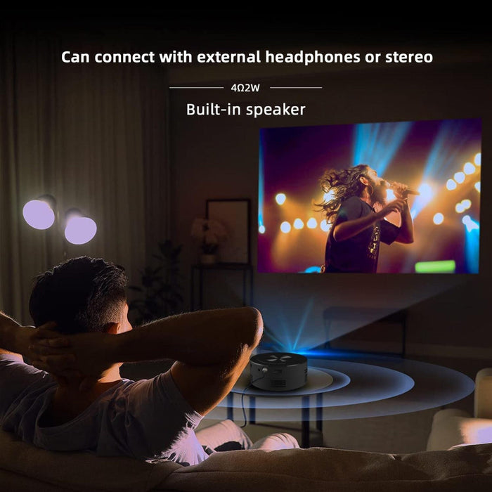 Yt200 320 X 180P Led Hd Mini Projector Usb Powered Supports Wired Connection Phone Screen