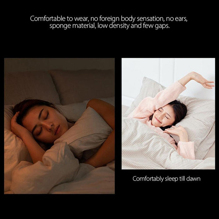 Black Soundproof Sleep Earplugs Noise Reduction