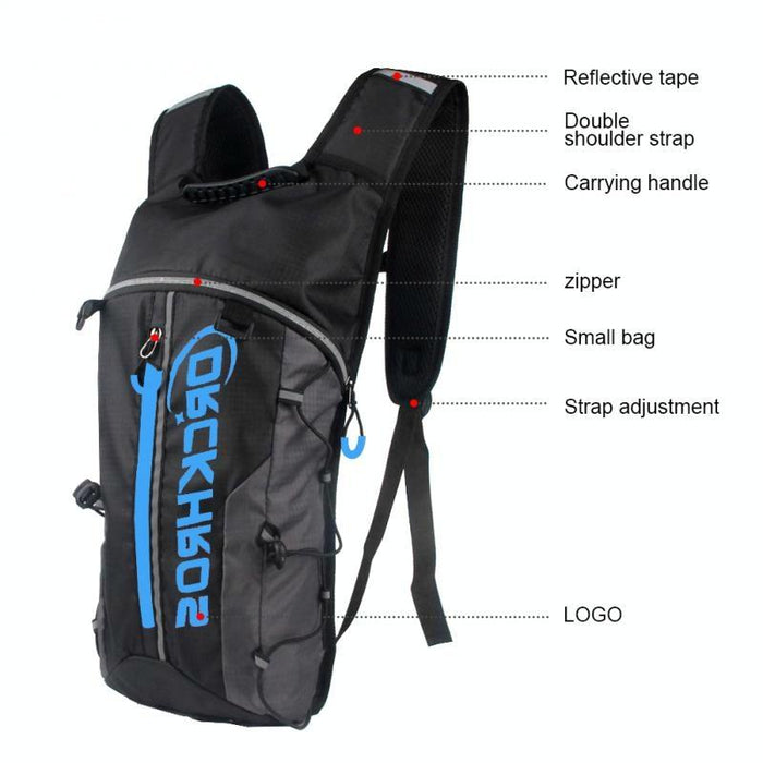 Dh115 Outdoor Running Sports Cycling Water Bag Backpack Colour Black Red + Water Bag
