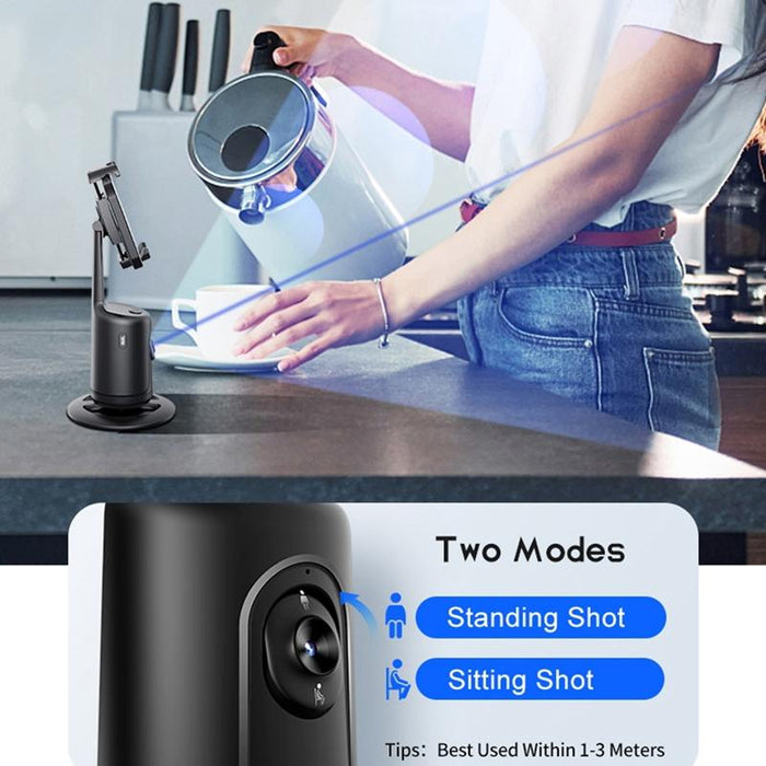 360 Rotation Follow-up Gimbal Stabilizer with 1 / 4-inch