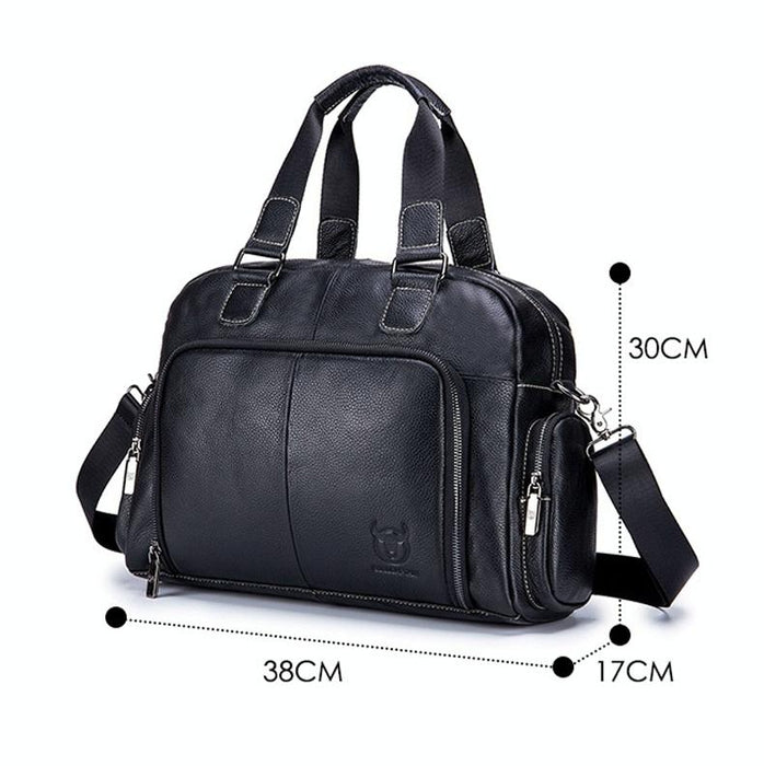 Large Capacity Leather Crossbody Travel Bag
