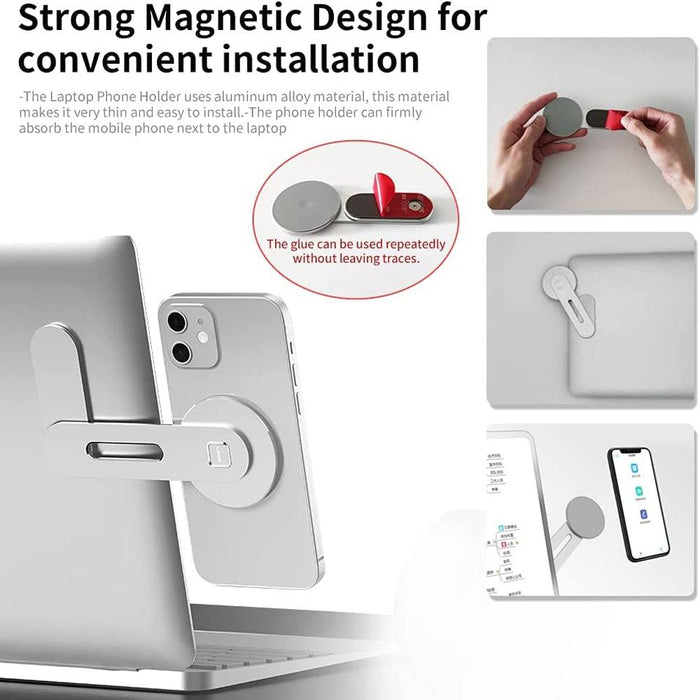 Laptop Phone Expansion Bracket Aluminum Magnetic Stand