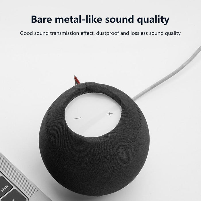 2 Pcs For Homepod Mini Smart Speaker Dust Cover Stretch Cloth Audio Protection Cover