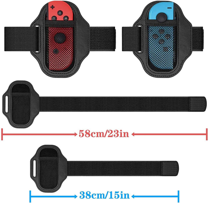 Adjustable Joycon Leg Strap With Elastic Band