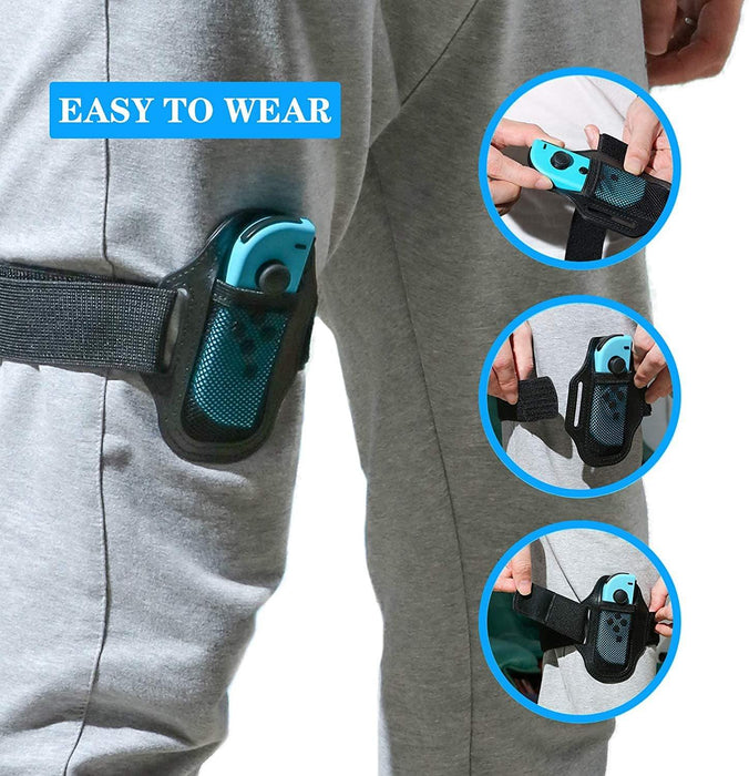 Adjustable Joycon Leg Strap With Elastic Band