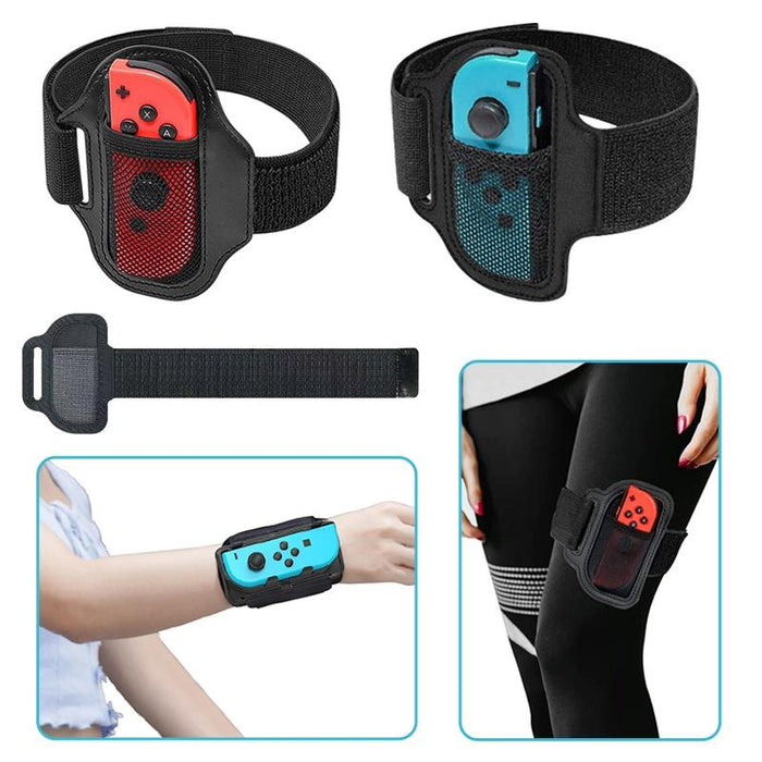 Adjustable Joycon Leg Strap With Elastic Band