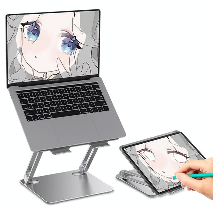 Aluminum Laptop Tablet Stand Foldable Elevated Cooling