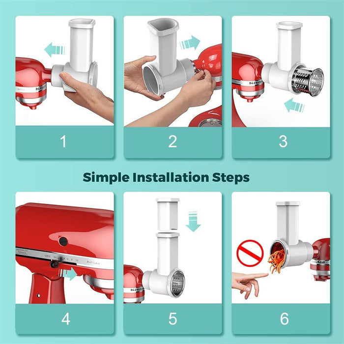 Vertical Mixer Kitchen Slicer & Grater For Kitchenaid 4.5Qt / 5Qt