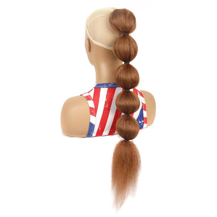 Shaggy Bubble Ponytail Wig Drawstring Long - 30