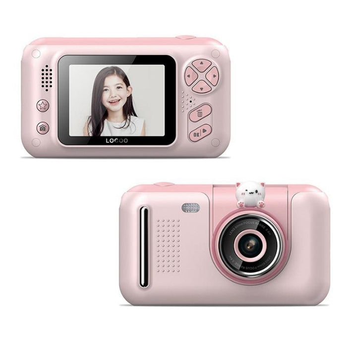 2.4 Inch Children Hd Reversible Photo Slr Camera - Pink