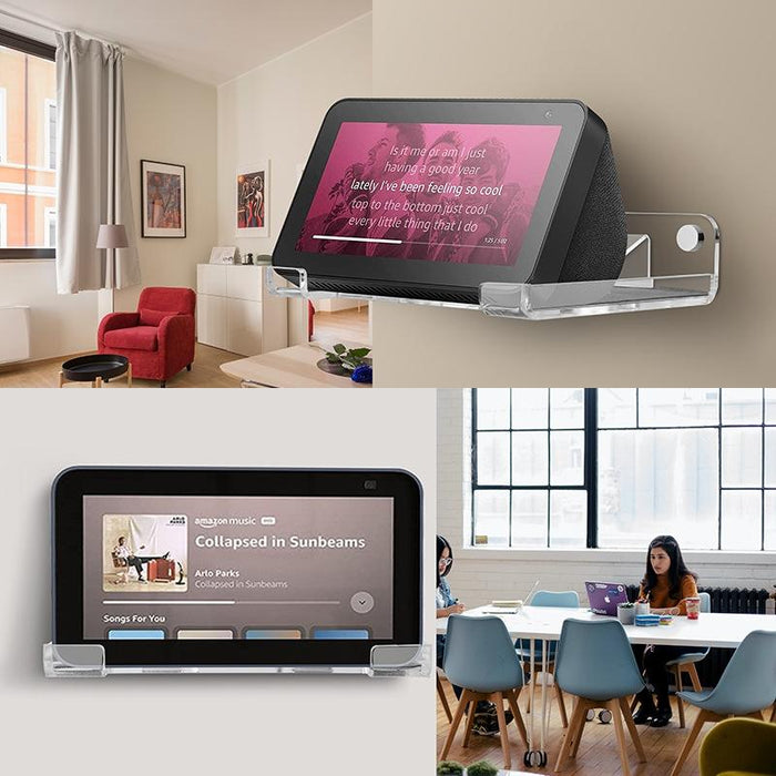 For Amazon Echo Show 5 Speaker 5.5-Inch Wall Mount Audio Organizer Transparent