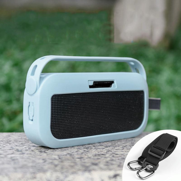 For Bose Soundlink Flex Bluetooth Speaker Silicone Protective Case Cover With Shoulder Strap