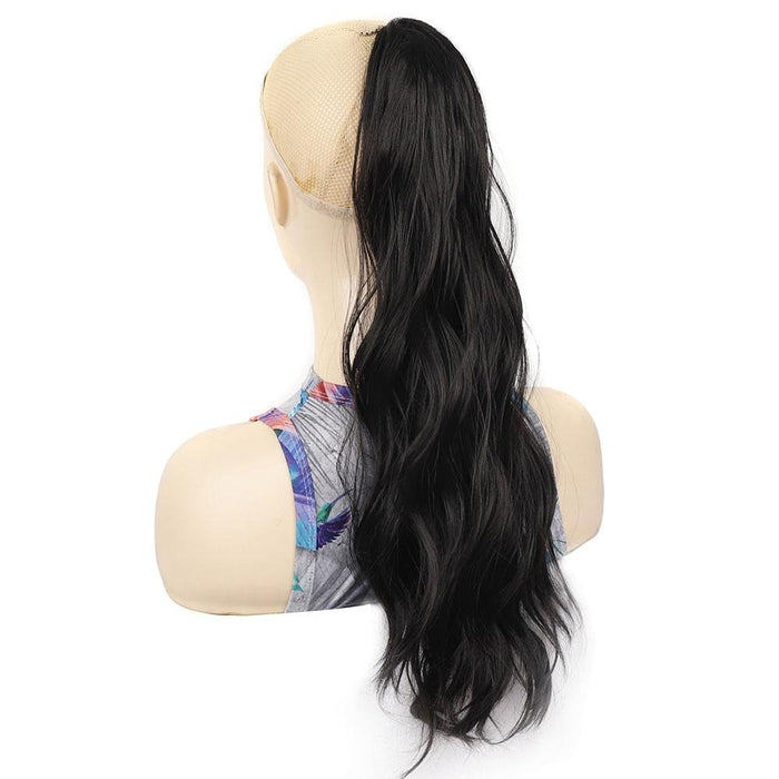 Long Water Ripple Clip On Ponytail Wig