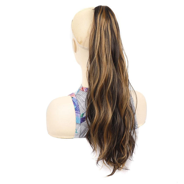 Long Water Ripple Clip On Ponytail Wig