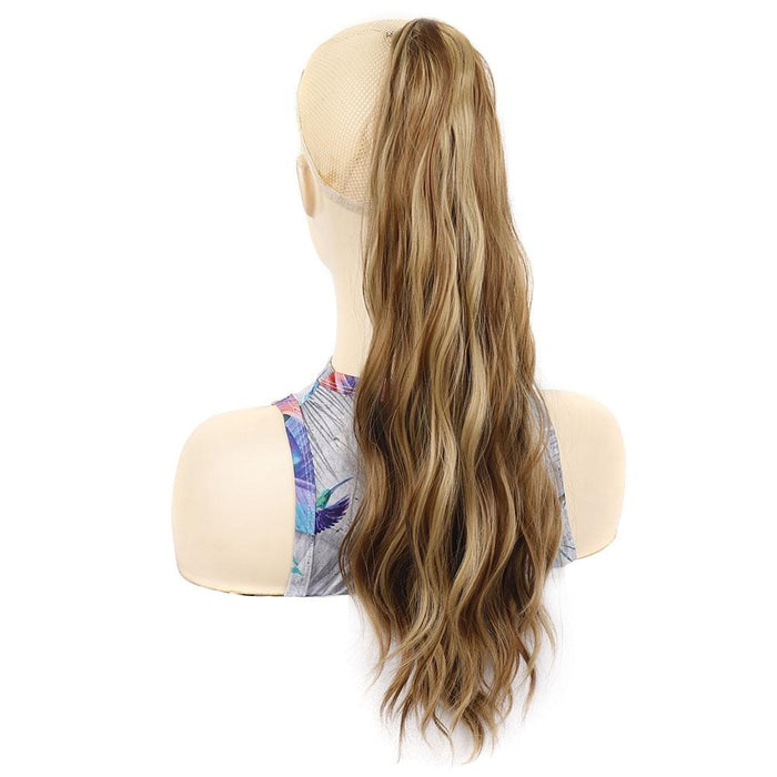 Long Water Ripple Clip On Ponytail Wig