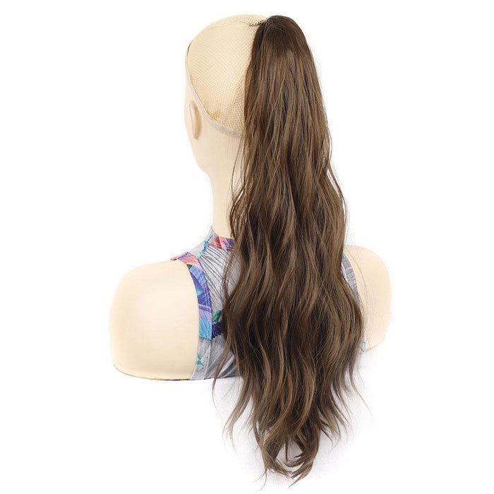 Long Water Ripple Clip On Ponytail Wig