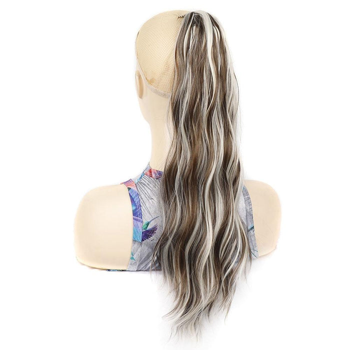 Long Water Ripple Clip On Ponytail Wig