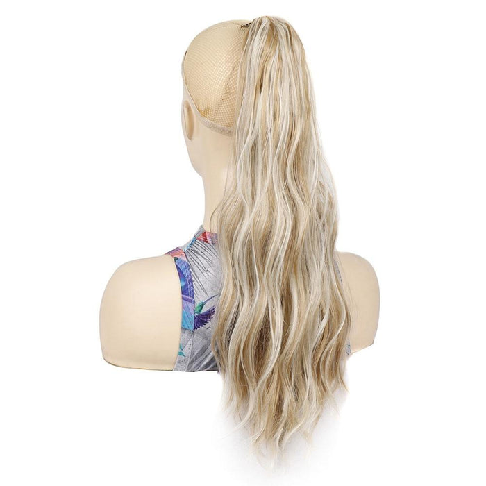 Long Water Ripple Clip On Ponytail Wig