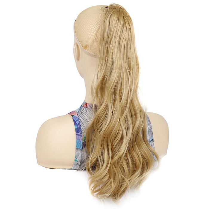 Long Water Ripple Clip On Ponytail Wig