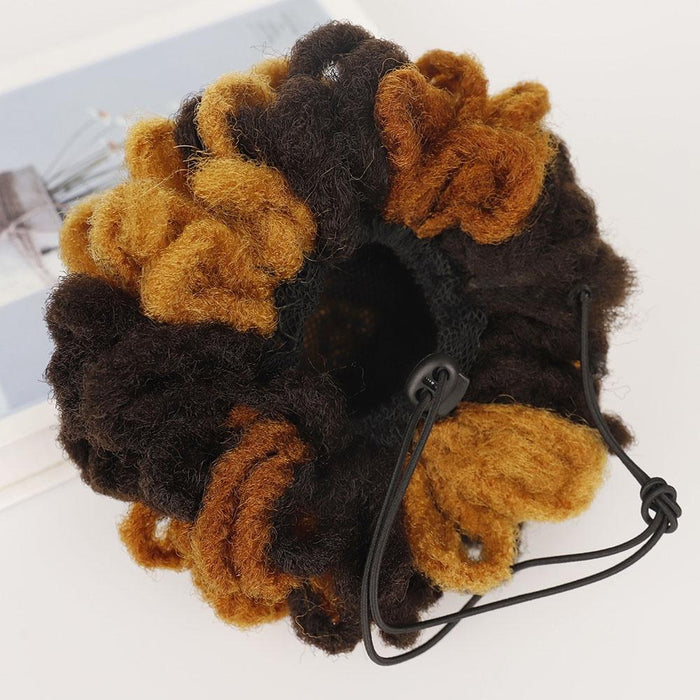 Shaggy Drawstring Dreadlock Bun 1B