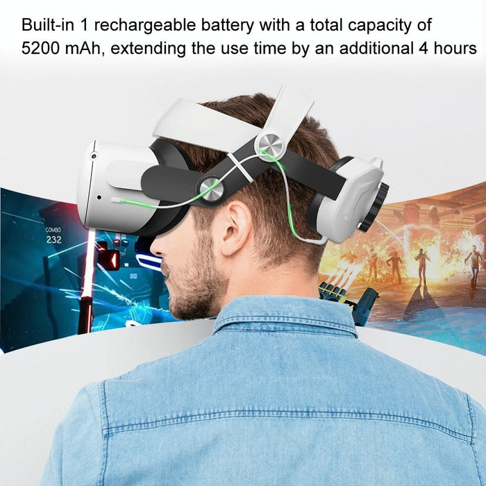 5200mah Head Strap Power Bank For Meta Quest 2