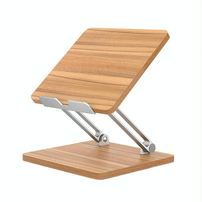 Desktop Liftable Wooden Tablet Laptop Support Stand Darkwood