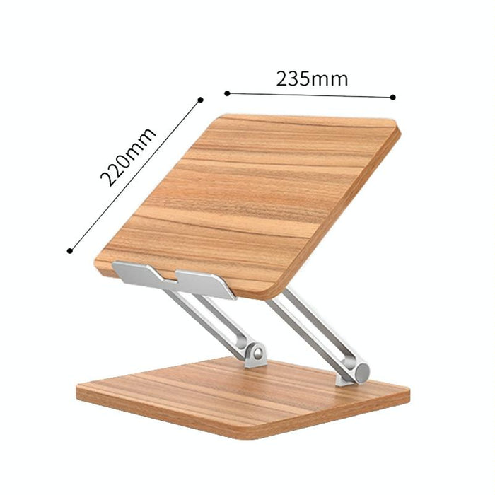 Desktop Liftable Wooden Tablet Laptop Support Stand Darkwood