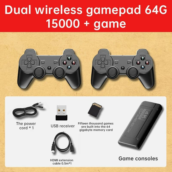 K9 Game Console Home Tv Double Battle Simulator 64G Wireless Built-In 15000 Games