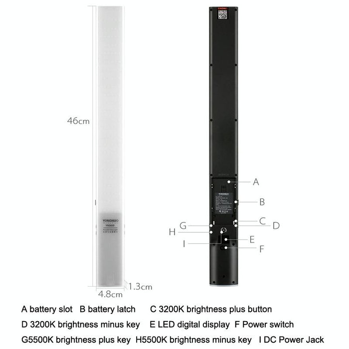 Yn360S Slr Led Fill Light Stick Handheld Camera Lights External Photo Lamp - Standard