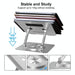 Multifunctional Desktop Foldable Rotating Laptop Cooling