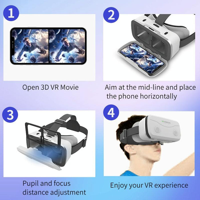 3d Vr Helmet Glasses For Gaming Phone