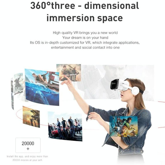 3d Vr Glasses Bluetooth Headset